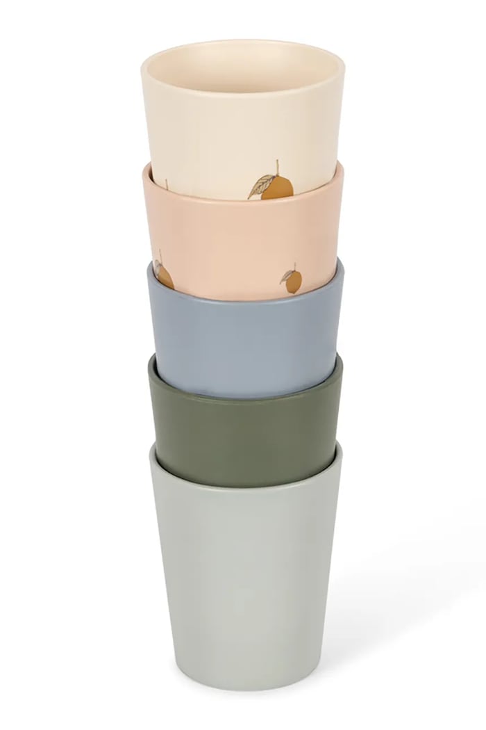 Dětský hrnek Konges Sløjd 5 PACK CUP 5-pack vícebarevná KS104617.PPY2