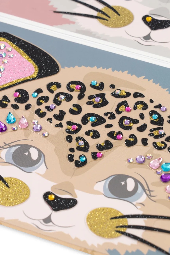 Nálepky na tvár Konges Sløjd KITTY FACE JEWELS KS104916.PPY2 viacfarebná
