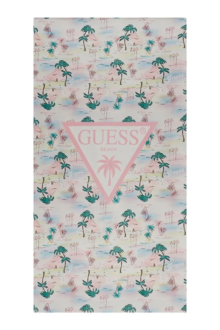 Guess prosop de plajă din bumbac albastru H6GZ01.KCCK1.PPY2.M