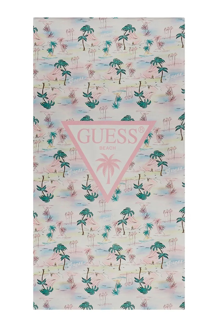 Guess prosop de plajă din bumbac albastru H6GZ01.KCCK1.PPY2.M
