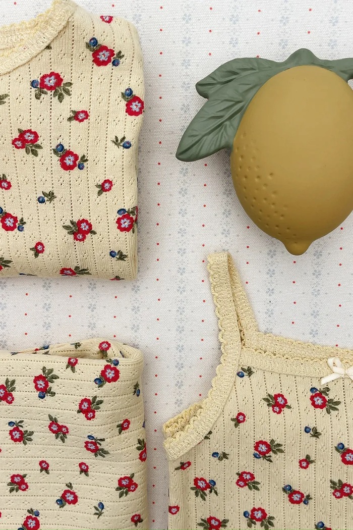 Chłopiec Konges Sløjd gryzak niemowlęcy LEMON TEETHER KS105446.PPY2 żółty