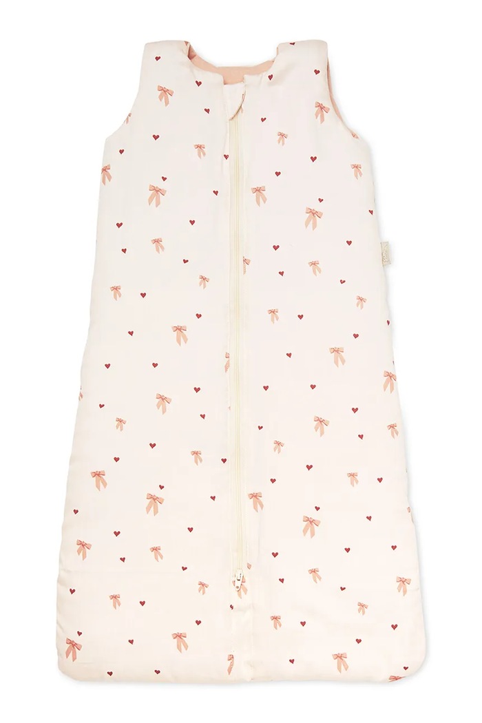Cam Cam Copenhagen sac de dormit pentru bebeluși din bumbac Bows bej 754B.P93