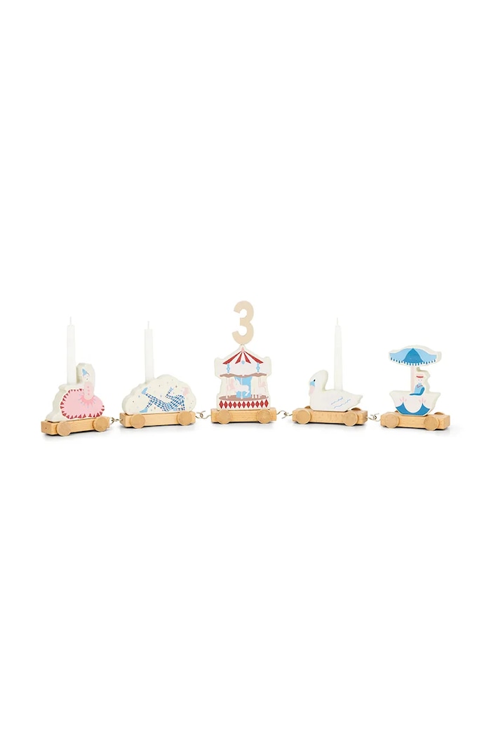 Cam Cam Copenhagen container de depozitare pentru copii, din bumbac Carousel bej 382.P98