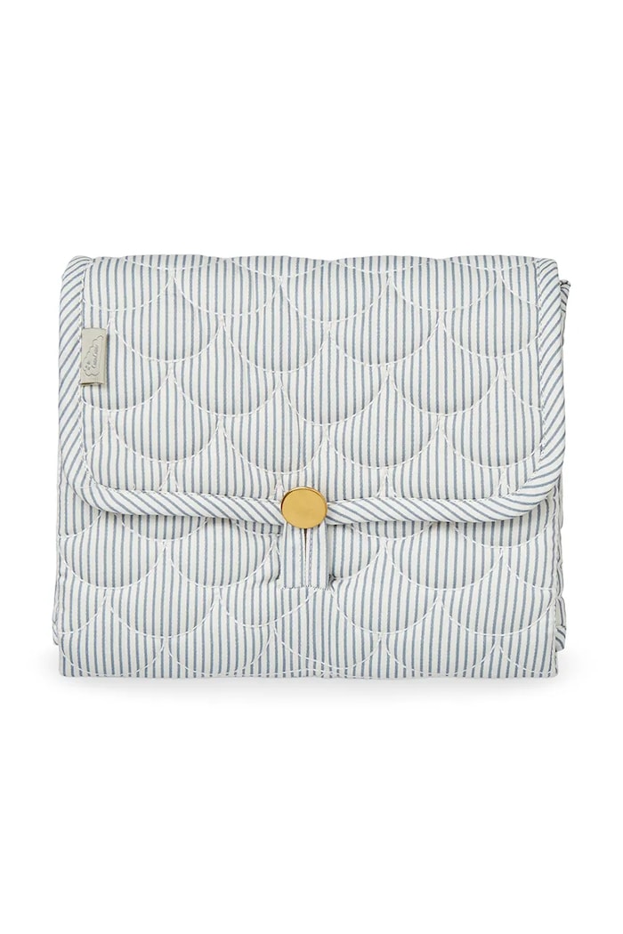 Cam Cam Copenhagen mata do przewijania niemowlęca Classic Stripes Blue, Praline niebieski 301.P85