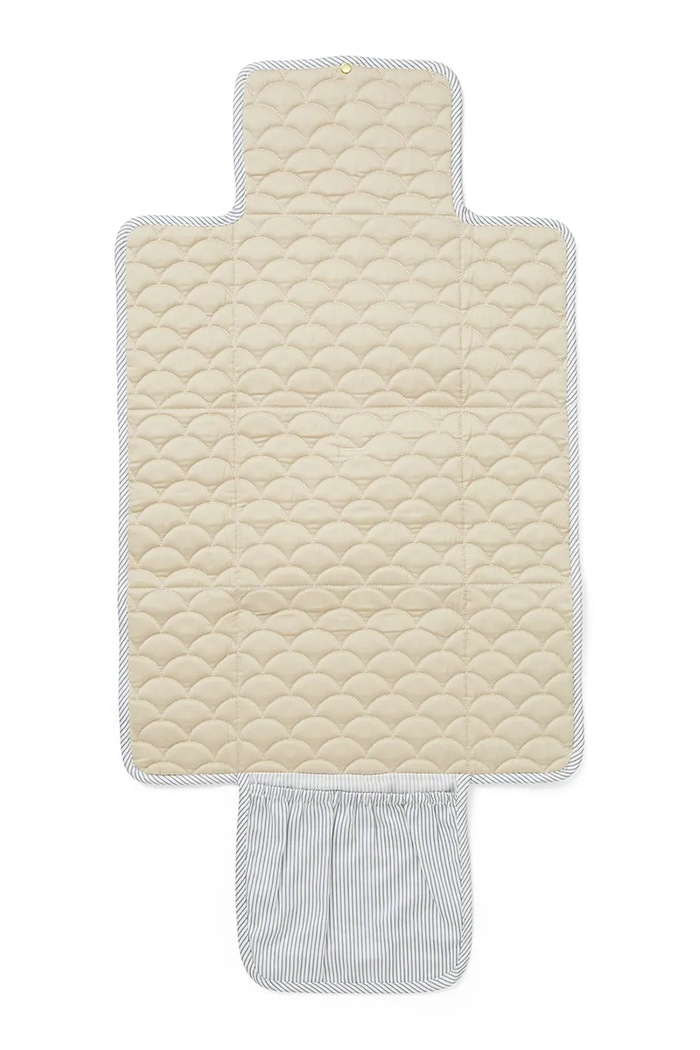 Cam Cam Copenhagen mata do przewijania niemowlęca Classic Stripes Blue, Praline 301.P85 niebieski SS26
