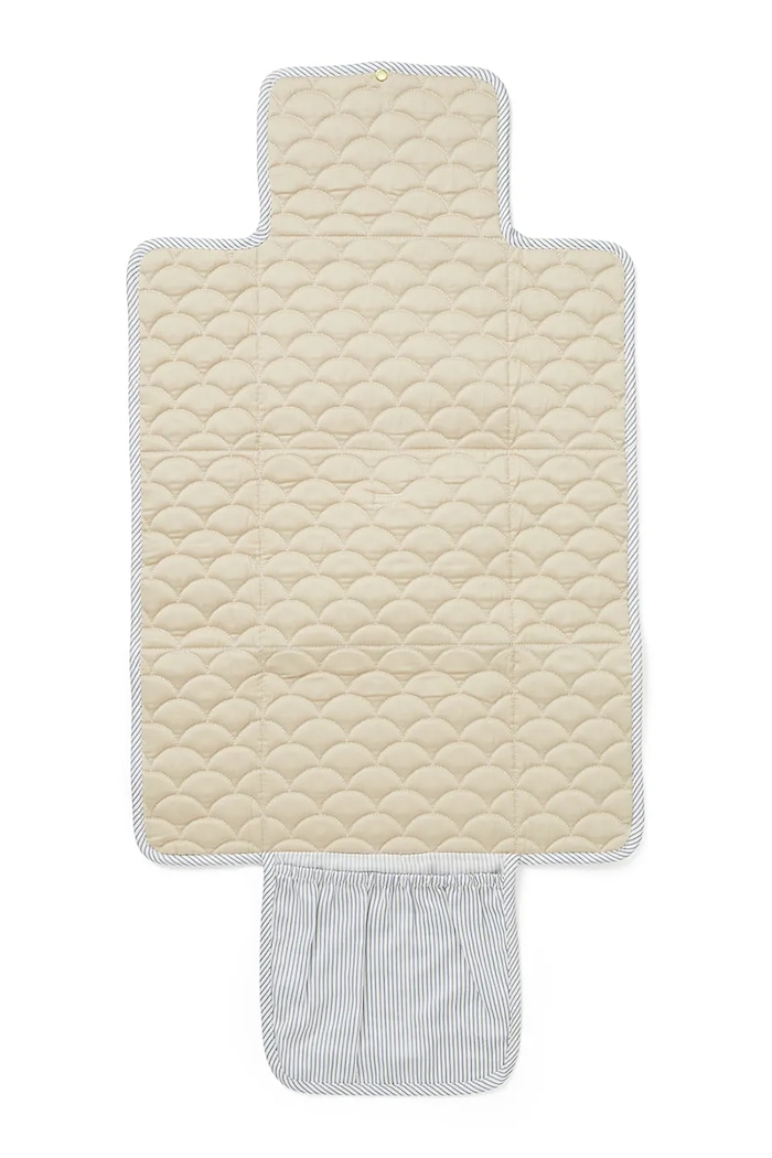 Cam Cam Copenhagen mata do przewijania niemowlęca Classic Stripes Blue, Praline 301.P85 niebieski SS26