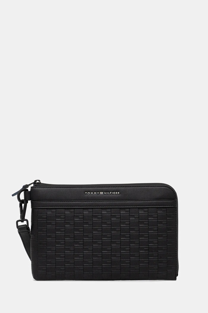 Torbica za okoli pasu Tommy Hilfiger Ne ustreza A4 črna AM0AM13952