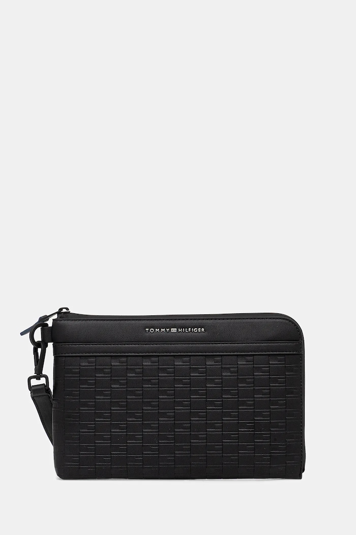 Torbica za okoli pasu Tommy Hilfiger Ne ustreza A4 črna AM0AM13952