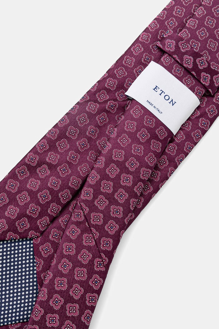 Hedvábná kravata Eton 100014624 fialová SS26