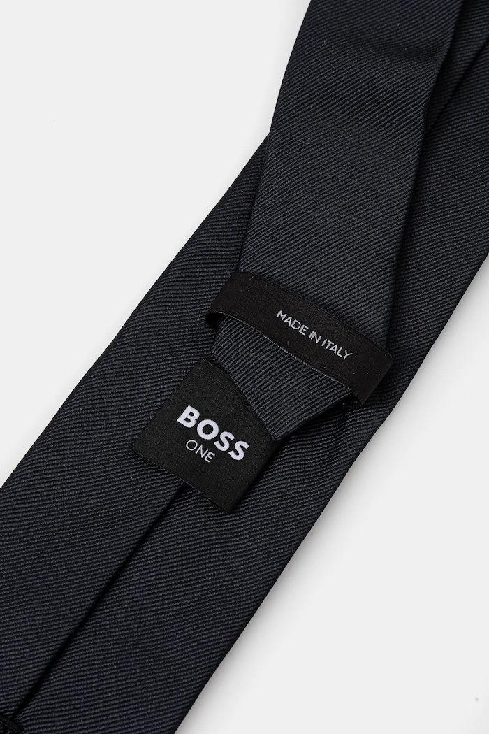 BOSS вратовръзка мъжка от коприна H-TIE CM 7.5 ONE 50556054 тъмносин SS26
