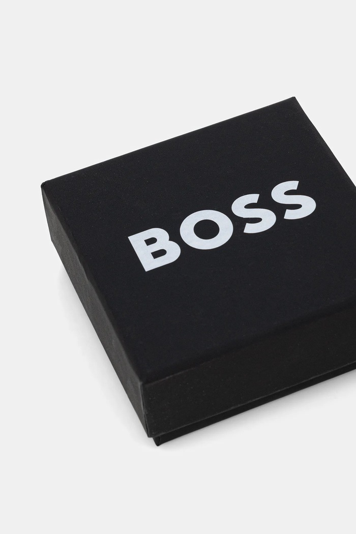 BOSS Manšetni gumbi moški iz medenine B-SIMONY-CUF srebrna 50539967