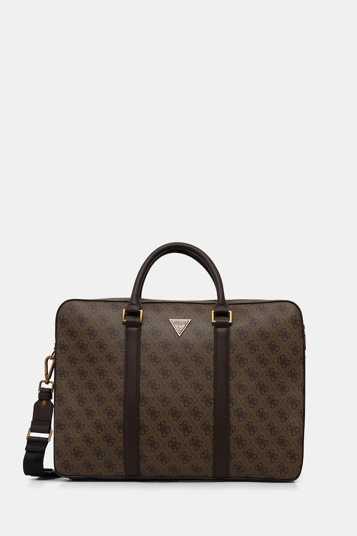 Torba za laptop Guess MILANO odgovara formatu A4 smeđa HMMILO.P6169