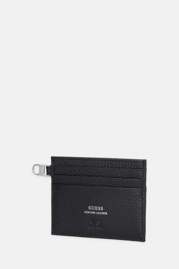 Kožni etui za kartice Guess MONACO SMMOGR.LEA25 crna SS26