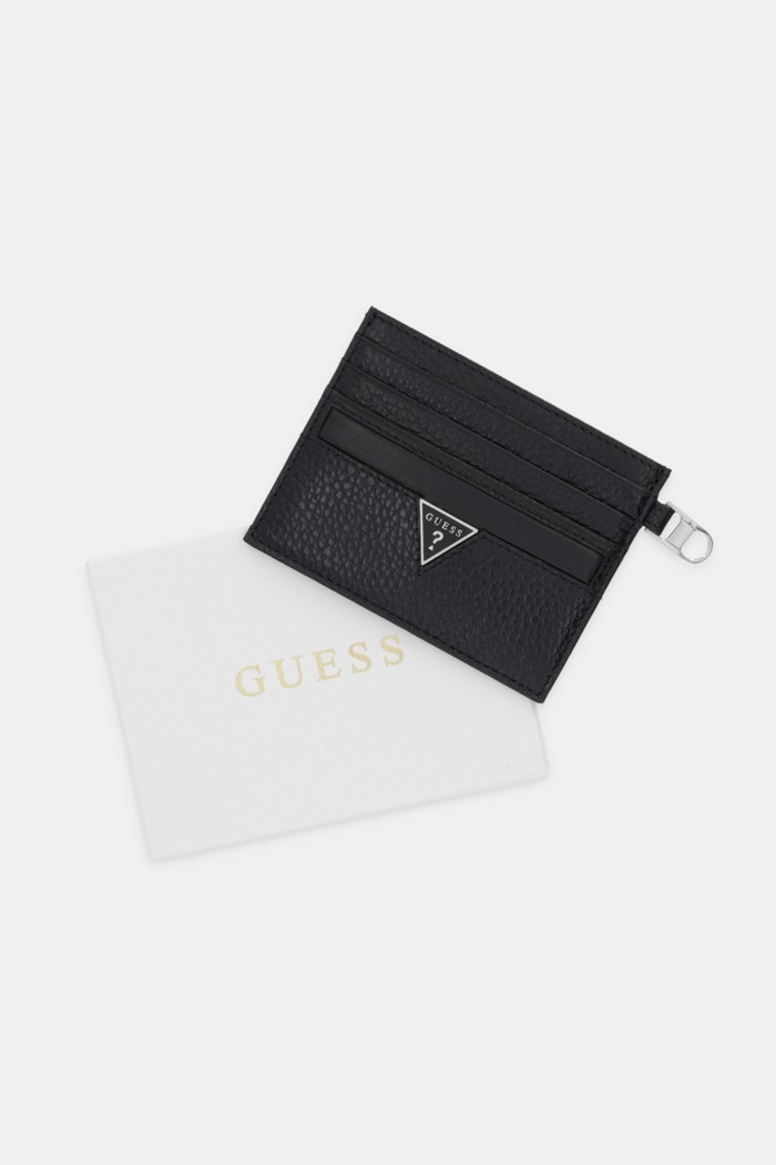 Kožni etui za kartice Guess MONACO crna SMMOGR.LEA25