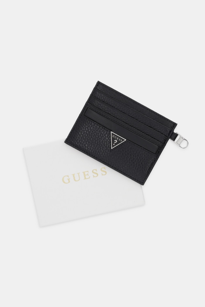 Kožni etui za kartice Guess MONACO crna SMMOGR.LEA25