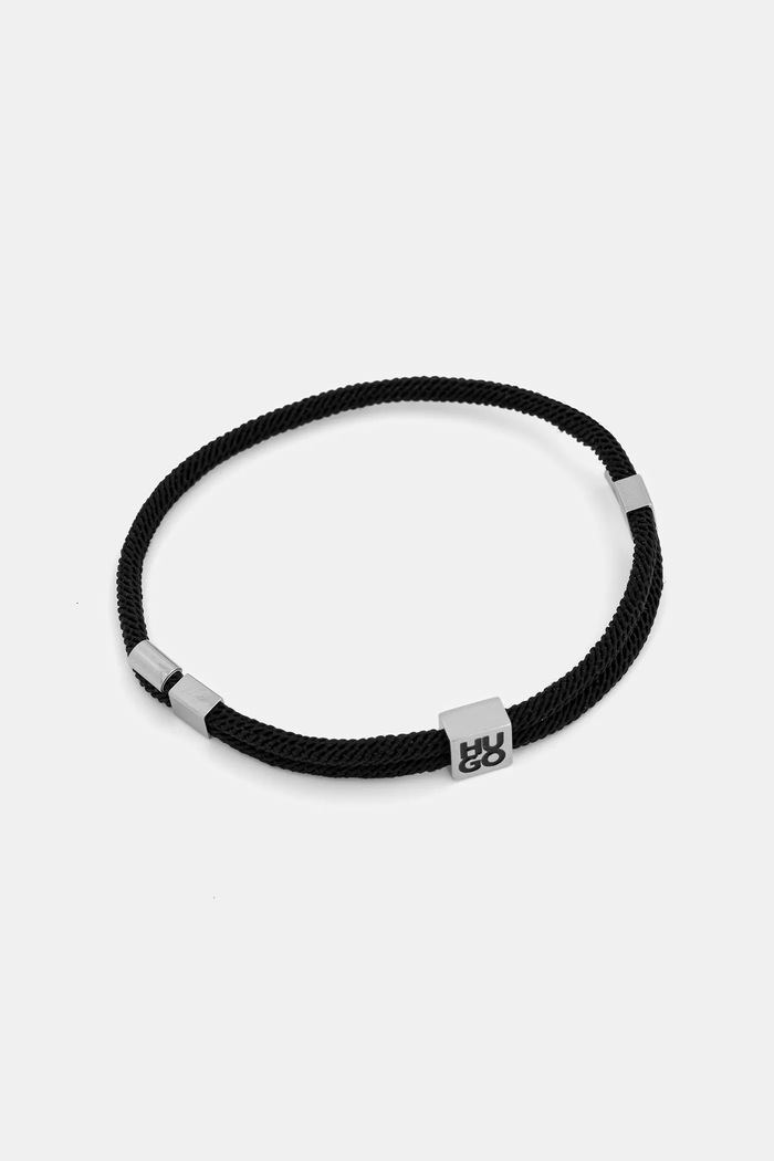 HUGO komplet bransoletek męskich bez kamienia E-HUGOCORD3-BRA 2-pack 50552605 czerwony SS26