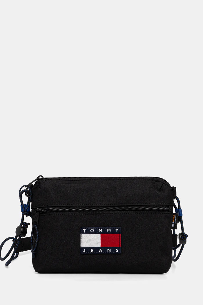 Σακίδιο Tommy Jeans υφασμάτινο μαύρο AM0AM13859