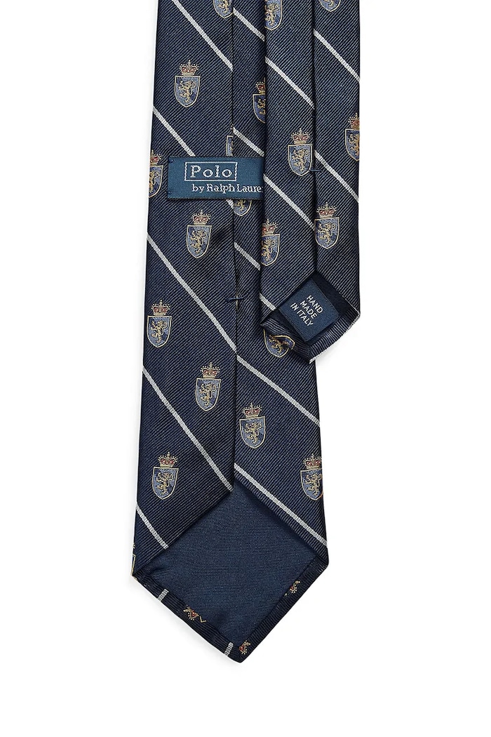 Polo Ralph Lauren cravată de mătase 712P03928 bleumarin SS26