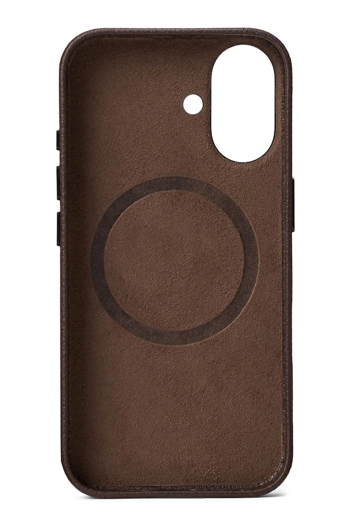 Kožené puzdro na mobil Polo Ralph Lauren iPhone 16 405P17551 hnedá SS26