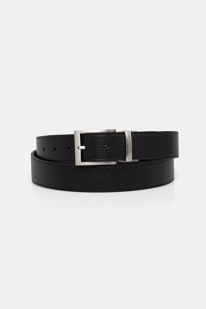 Emporio Armani etui na karty i pasek skórzany EM002772.AF13396 czarny SS26