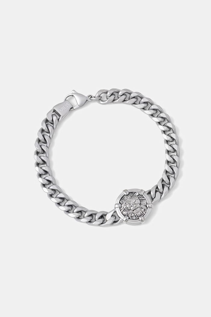Guess Гривна мъжка LION LEGACY сребърен JUMB06.060JW