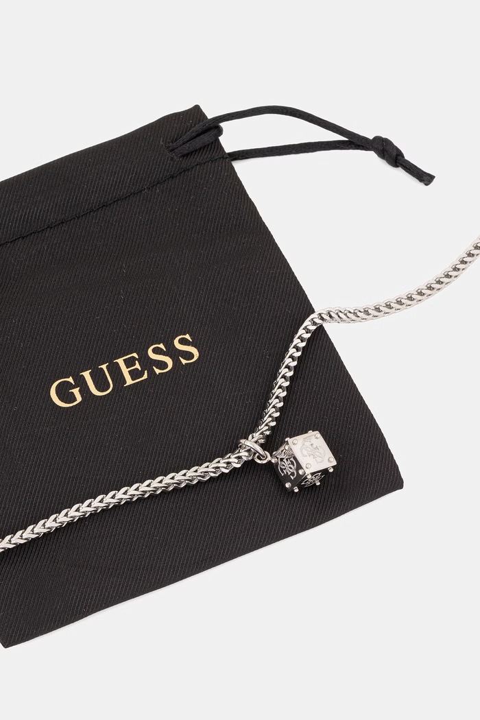 Аксессуары Guess цепочка с кулоном для мужчин из нержавеющей стали 4G FRONTIERS JUMN06.036JW серебрянный