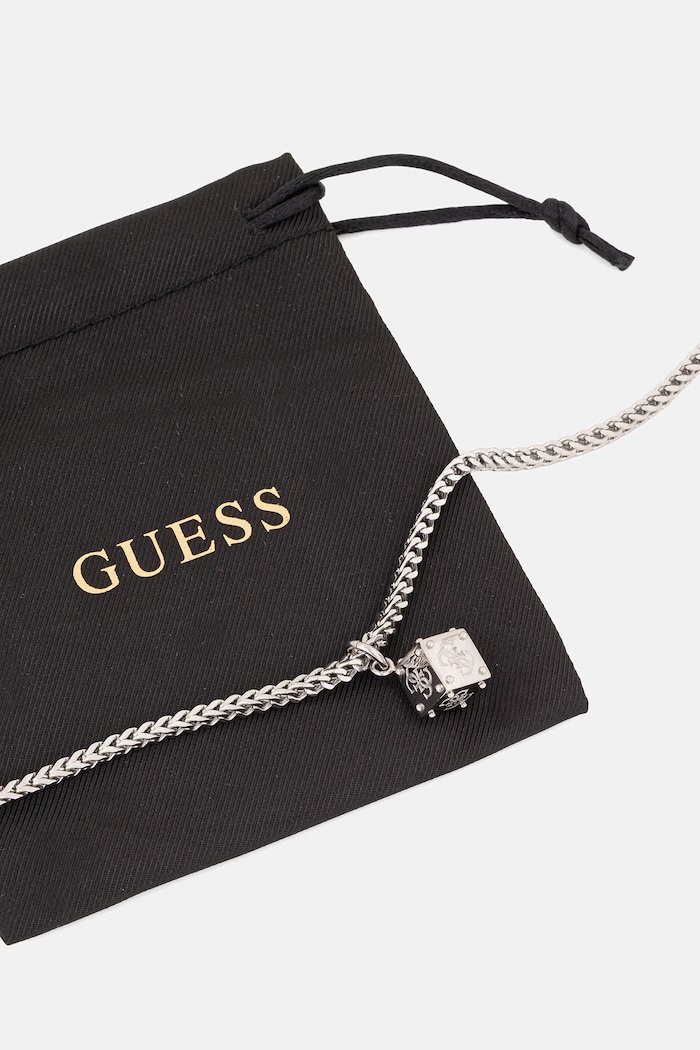 Аксессуары Guess цепочка с кулоном для мужчин из нержавеющей стали 4G FRONTIERS JUMN06.036JW серебрянный