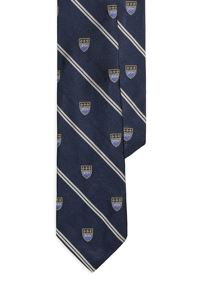 Polo Ralph Lauren krawat męski jedwabny granatowy 712B13434