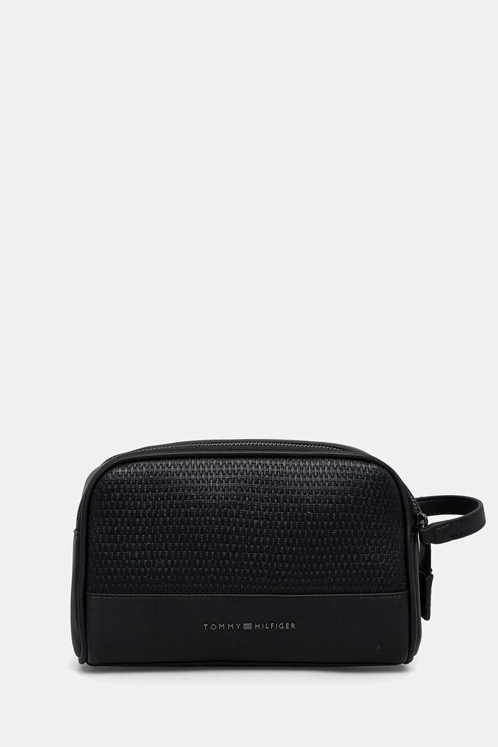 Tommy Hilfiger borsa cosmetica da viaggio da uomo nero AM0AM14098