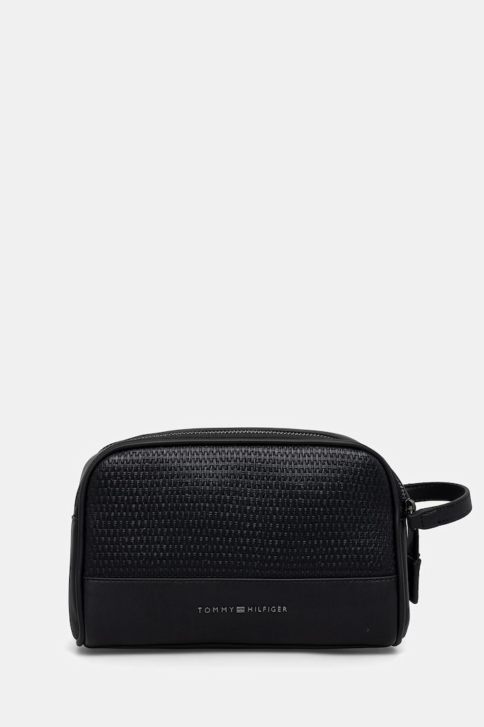 Tommy Hilfiger borsa cosmetica da viaggio da uomo nero AM0AM14098