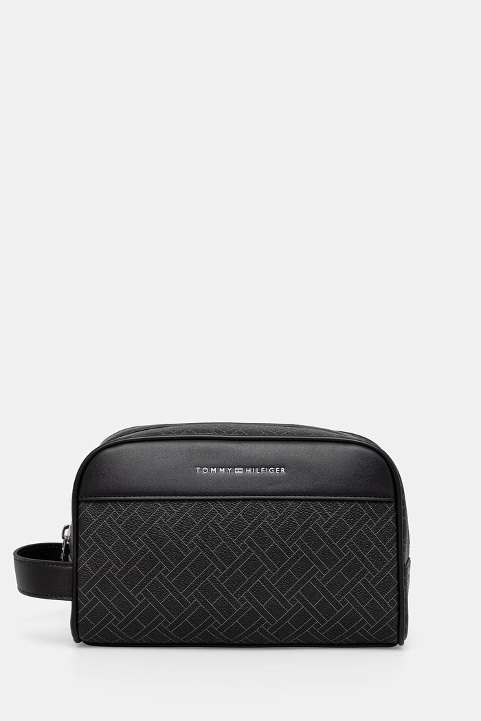 Tommy Hilfiger borsa cosmetica da viaggio da uomo nero AM0AM14298