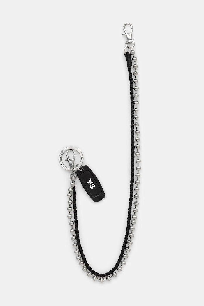 Y-3 KEY CHAIN μπρελόκ δερμάτινο ανδρικό μαύρο KF6454