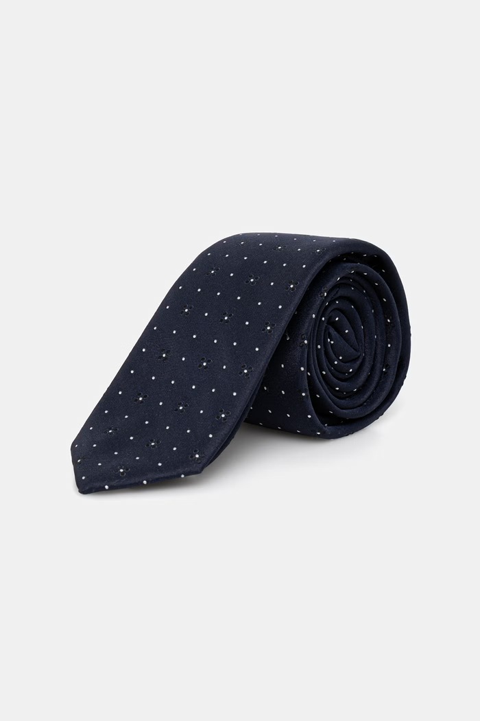 BOSS γραβάτα ανδρική από μετάξι TIE CM6 262 σκούρο μπλε 50562105