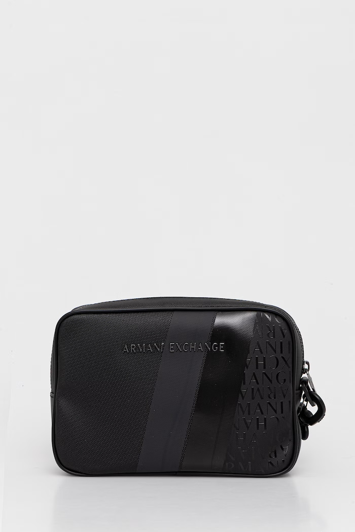 Armani Exchange trusă cosmetică pentru bărbați, cu imitație de piele negru XM001271.AF11935