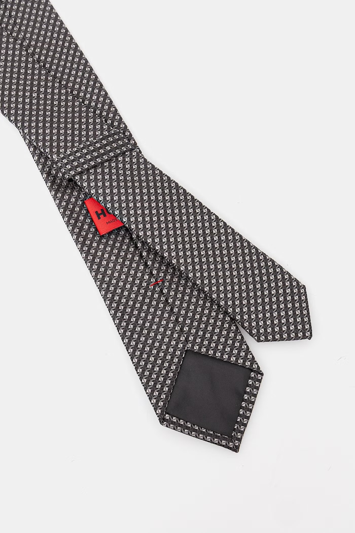 HUGO cravată pentru bărbați, din mătase de 6 cm 50561717 negru SS26