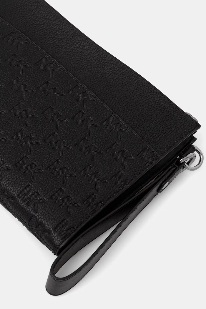 Accesorii Michael Kors trusă cosmetică pentru bărbați, din piele 33S6LJSU8L negru