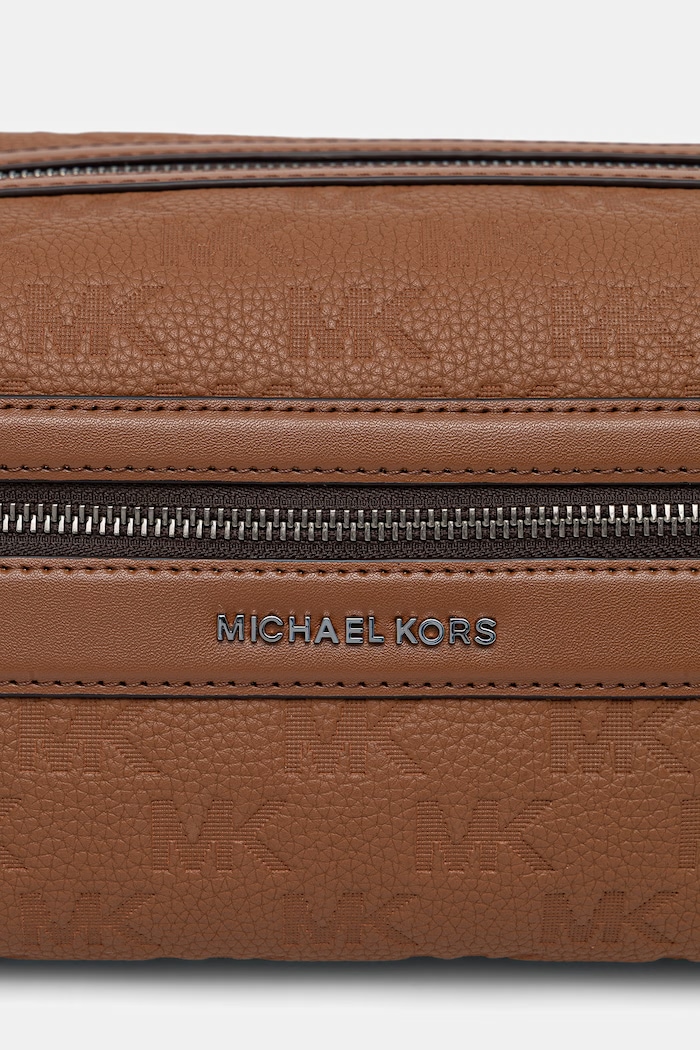 Michael Kors kozmetická taška pánska kožená hnedá 33S6LJSN2L