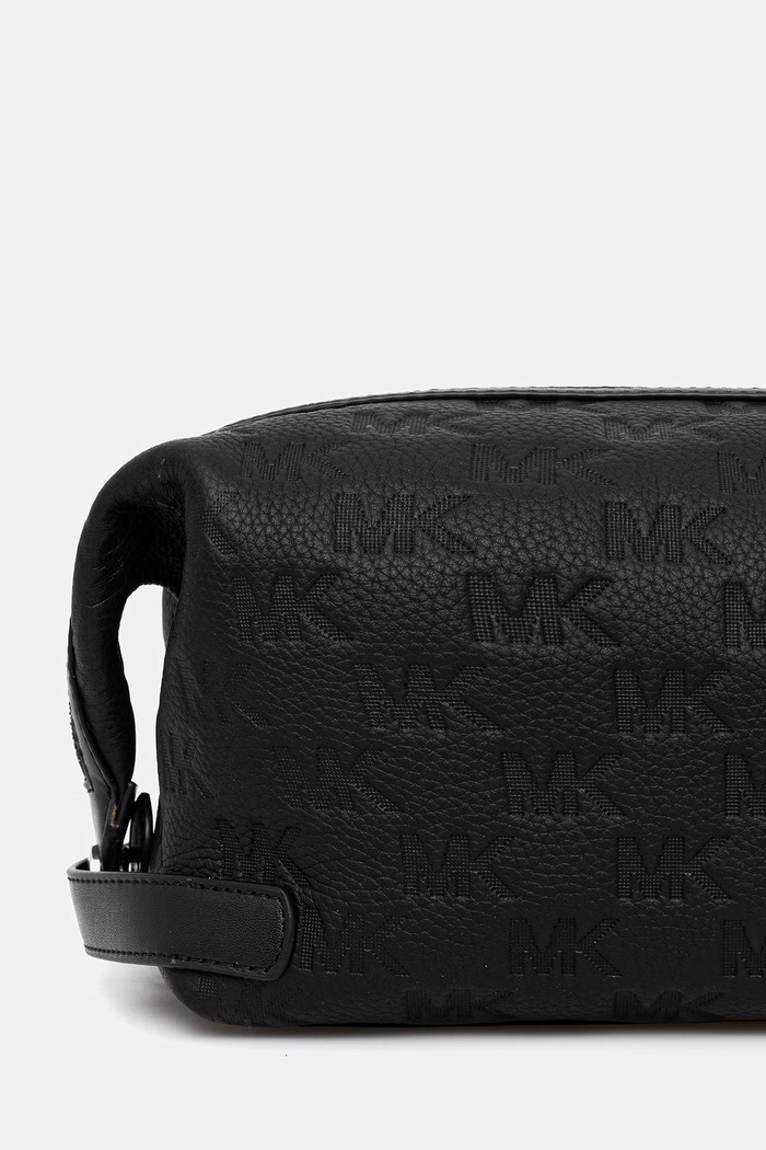 Michael Kors kozmetická taška pánska kožená čierna 33S6LJSN2L
