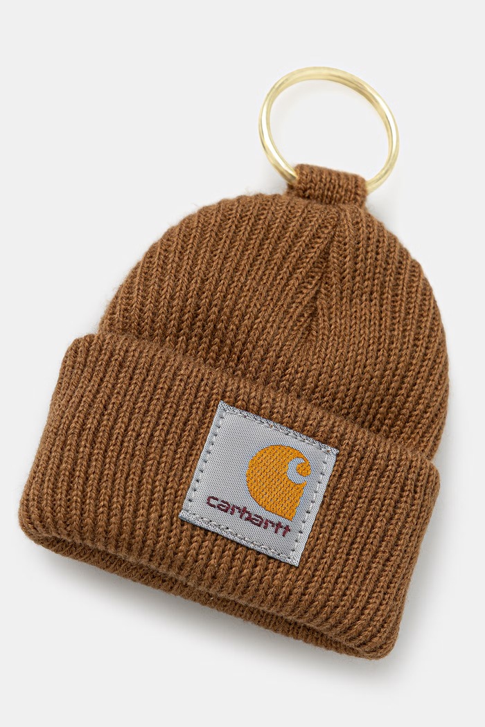 Carhartt WIP Mini Watch Hat Keychain μπρελόκ ανδρικό I036420.HZXX καφέ SS26