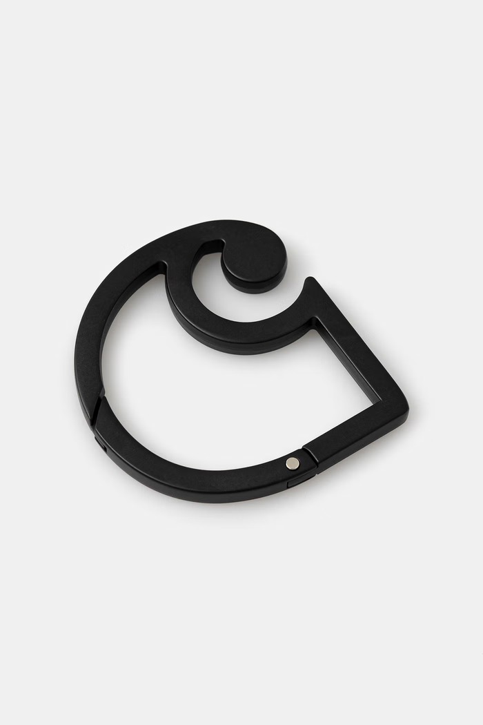 Carhartt WIP C-Logo Carabiner Μπρελόκ Ανδρικό Μεταλλικό μαύρο I036650.89XX