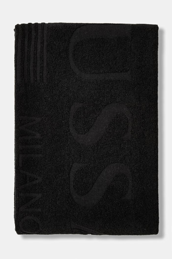 Trussardi prosop din bumbac TRU26MTW01 negru SS26