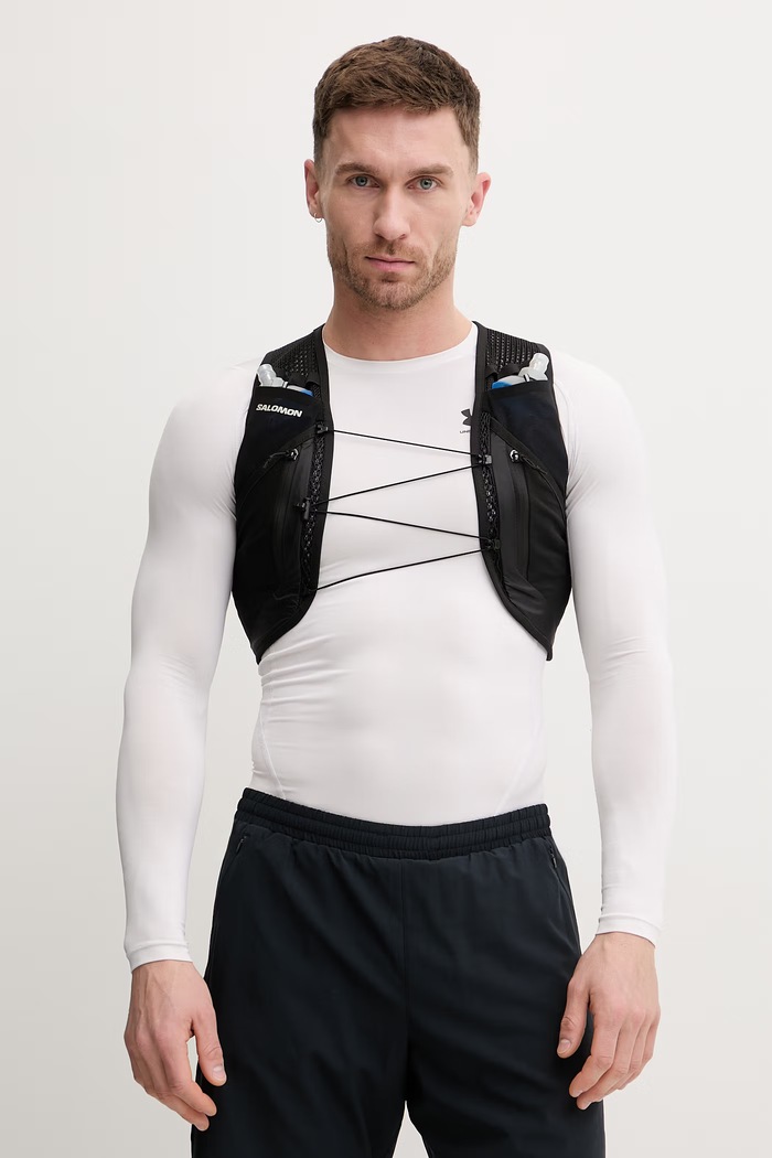Bežecká vesta Salomon ACTIVE SKIN 12 LC2177400 čierna SS26