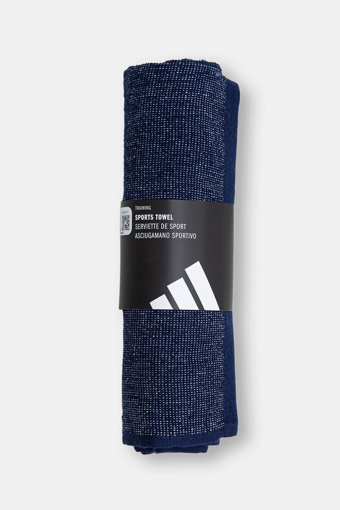 adidas Performance bavlnený tréningový uterák 100 cm x 50 cm modrá KE7417