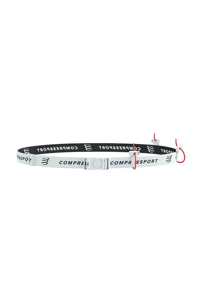 Compressport bežecký pás XBPU871 biela SS26