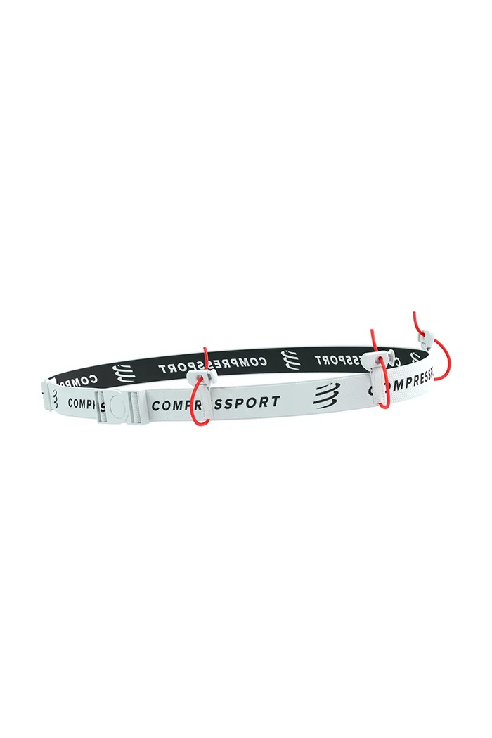 Doplnky Compressport bežecký pás XBPU871 biela