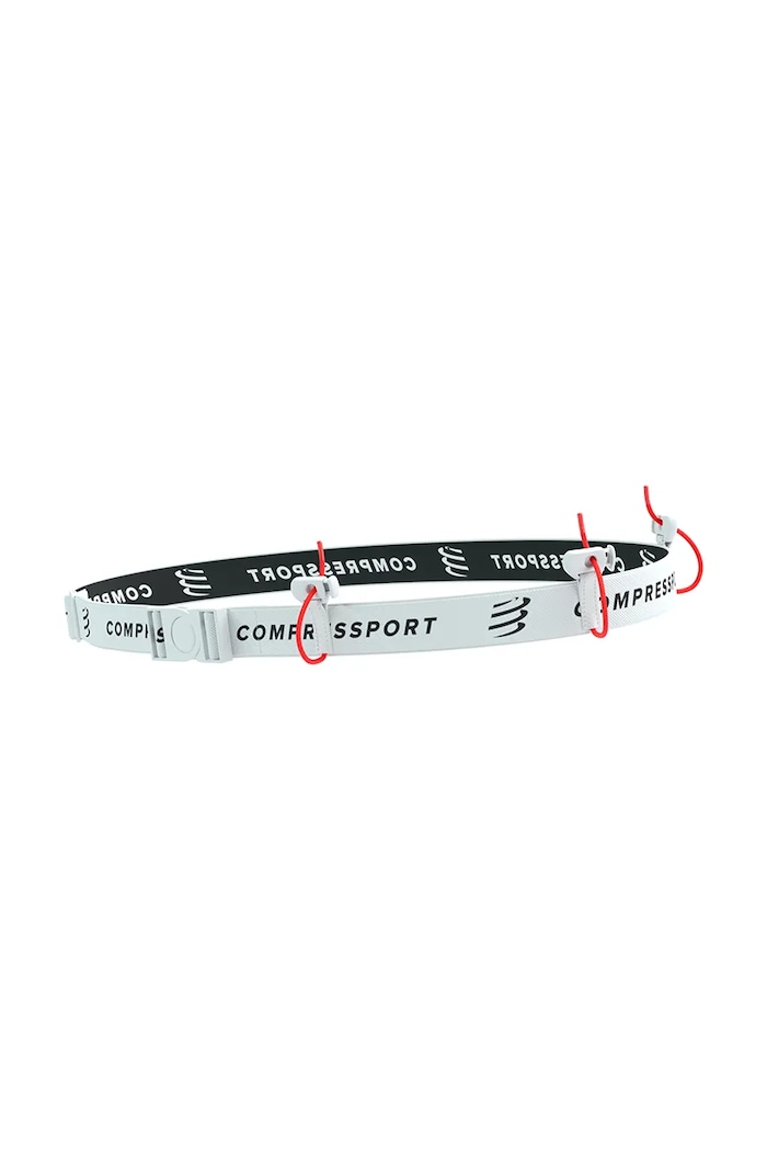 Doplnky Compressport bežecký pás XBPU871 biela