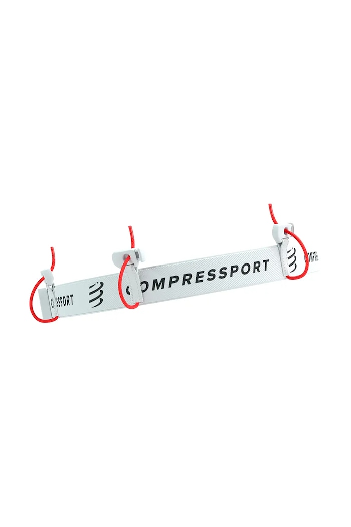 Compressport bežecký pás XBPU871 biela
