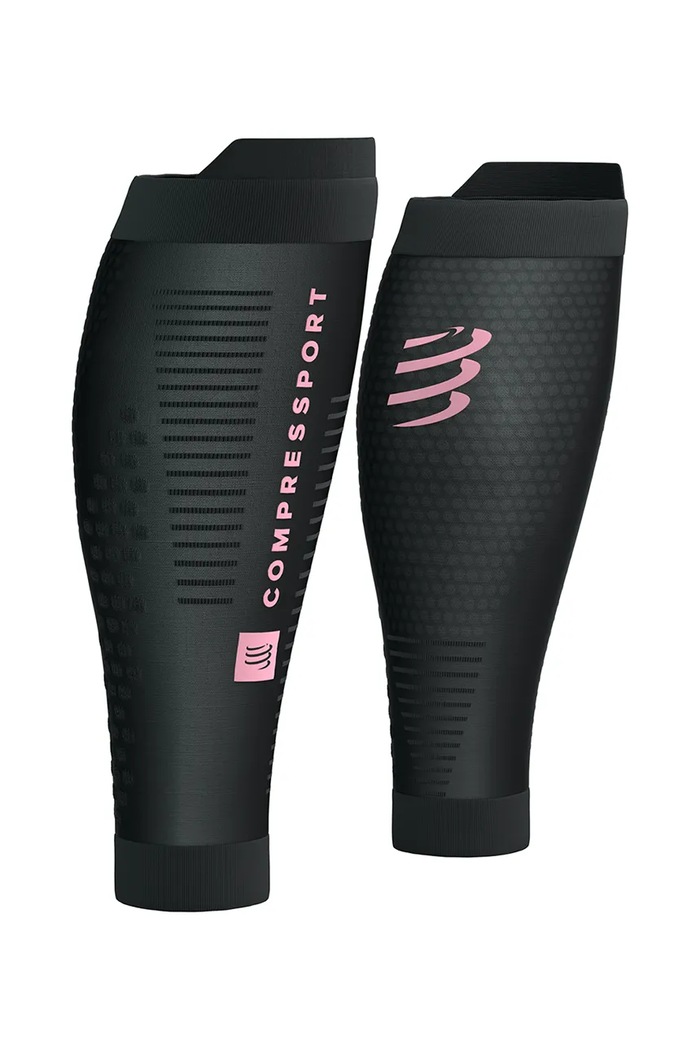 Compressport kompresné lýtkové návleky R2 3.0 - EAT MY DUST! čierna CCSU1348