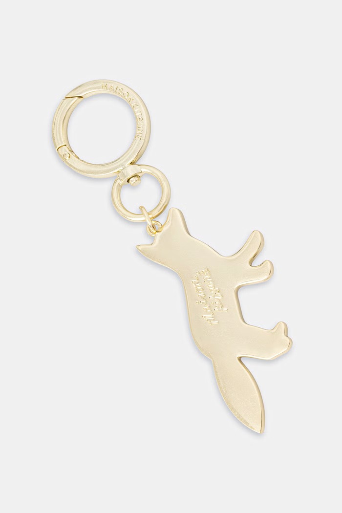 Maison Kitsuné Keychain Profile Fox PW06903AM1002 golden SS26