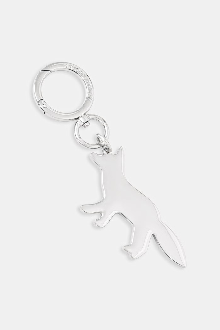 Maison Kitsuné Keychain Profile Fox silver PW06903AM1002